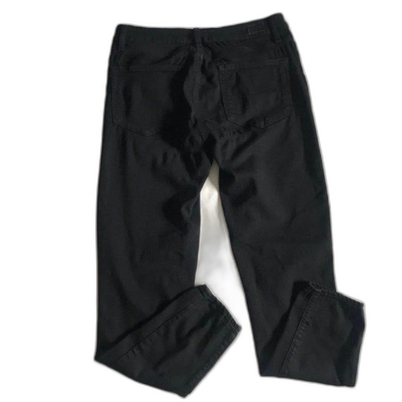 Paige Verdugo Ultra Skinny Mid-Rise Jeans In Black Overdye Size 30 inseam 29” - Picture 4 of 12